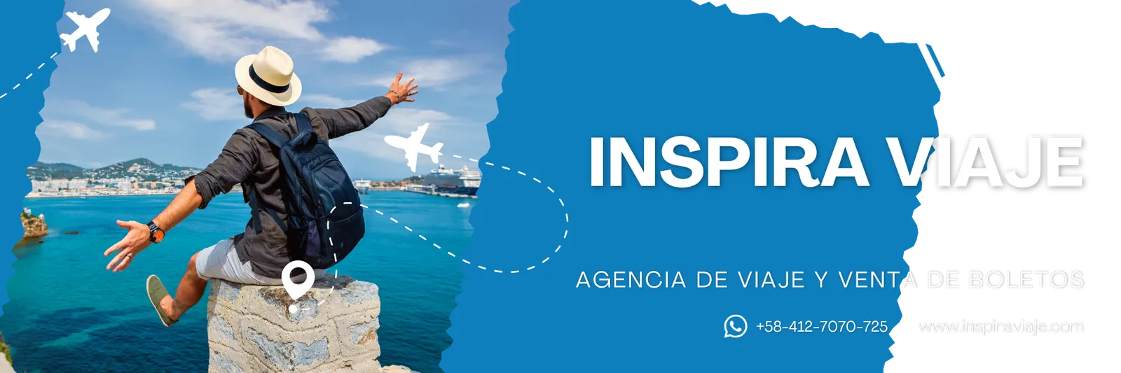 Inspira Viaje — Agencia de viaje y venta de boletos. WhatsApp +58-412-7070-725 · www.inspiraviaje.com